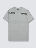 PLEASURES Ripped T-shirt in Heather Grey