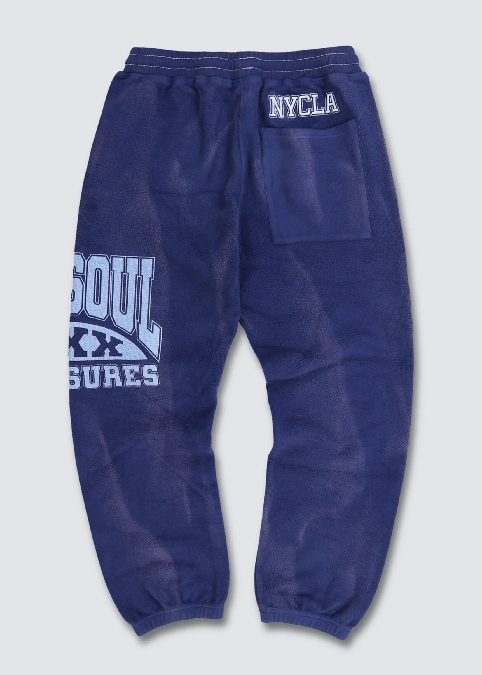 PLEASURES X TRIPLE 5 SOUL Inside Out Sweatpants in Navy