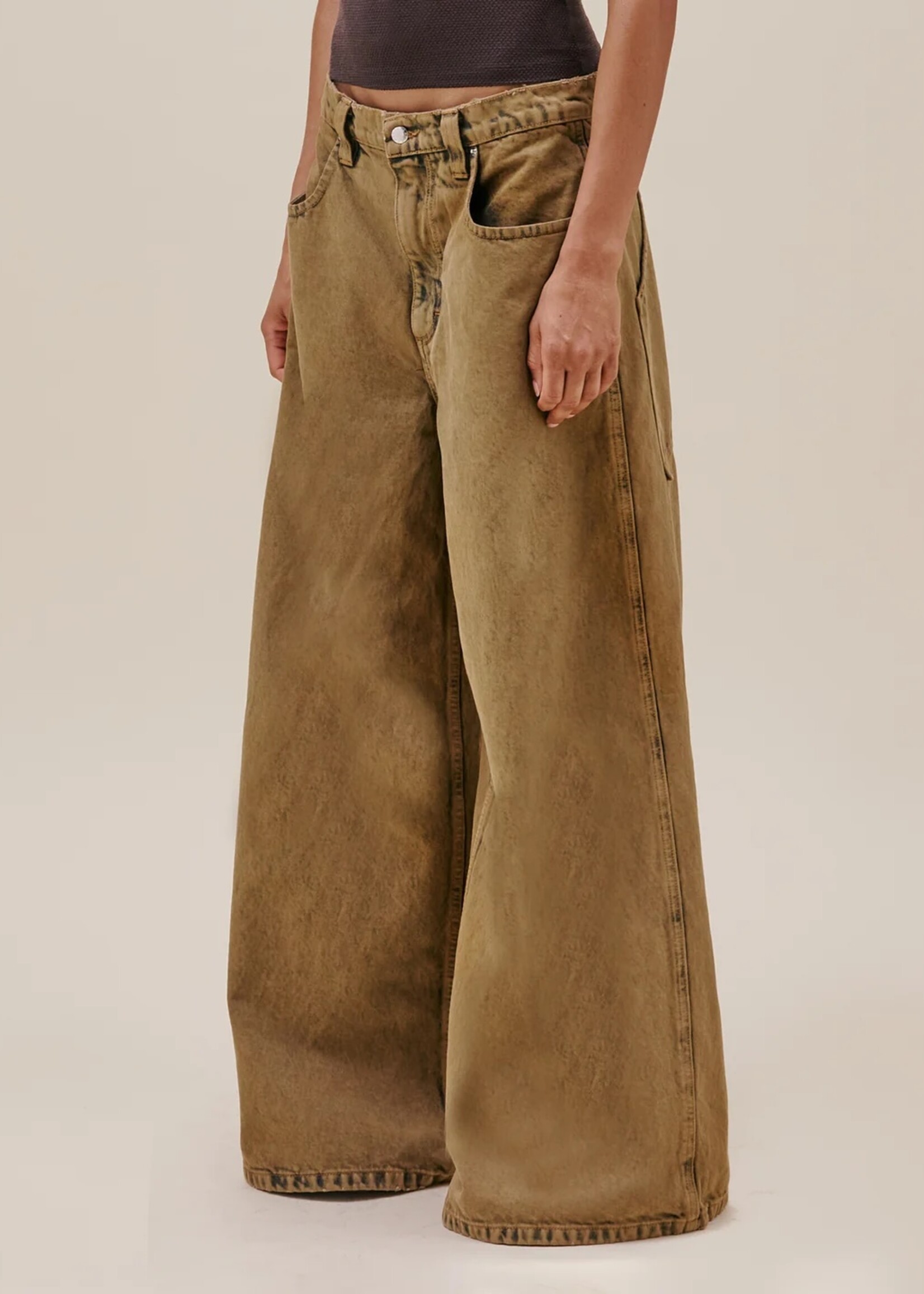 ECKHAUS LATTA The Ultra Wide Jean in Swamp