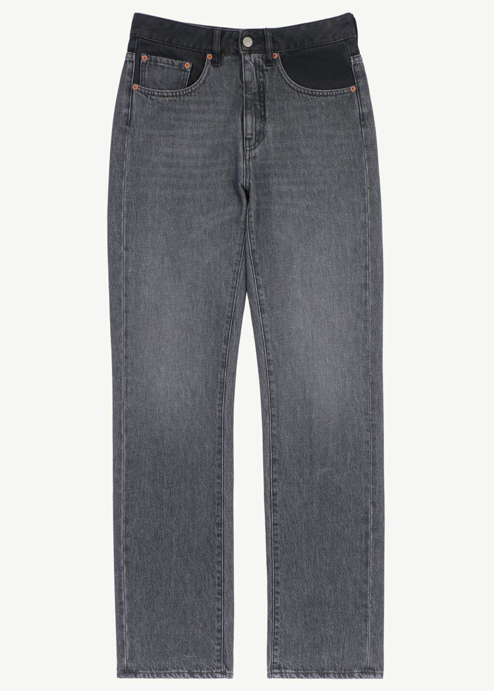 MM6 Margiela Women's 2 Tone Jeans in Black - NOW OR NEVER