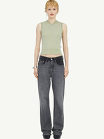 MM6 MAISON MARGIELA Women's Two Tone Jeans in Black