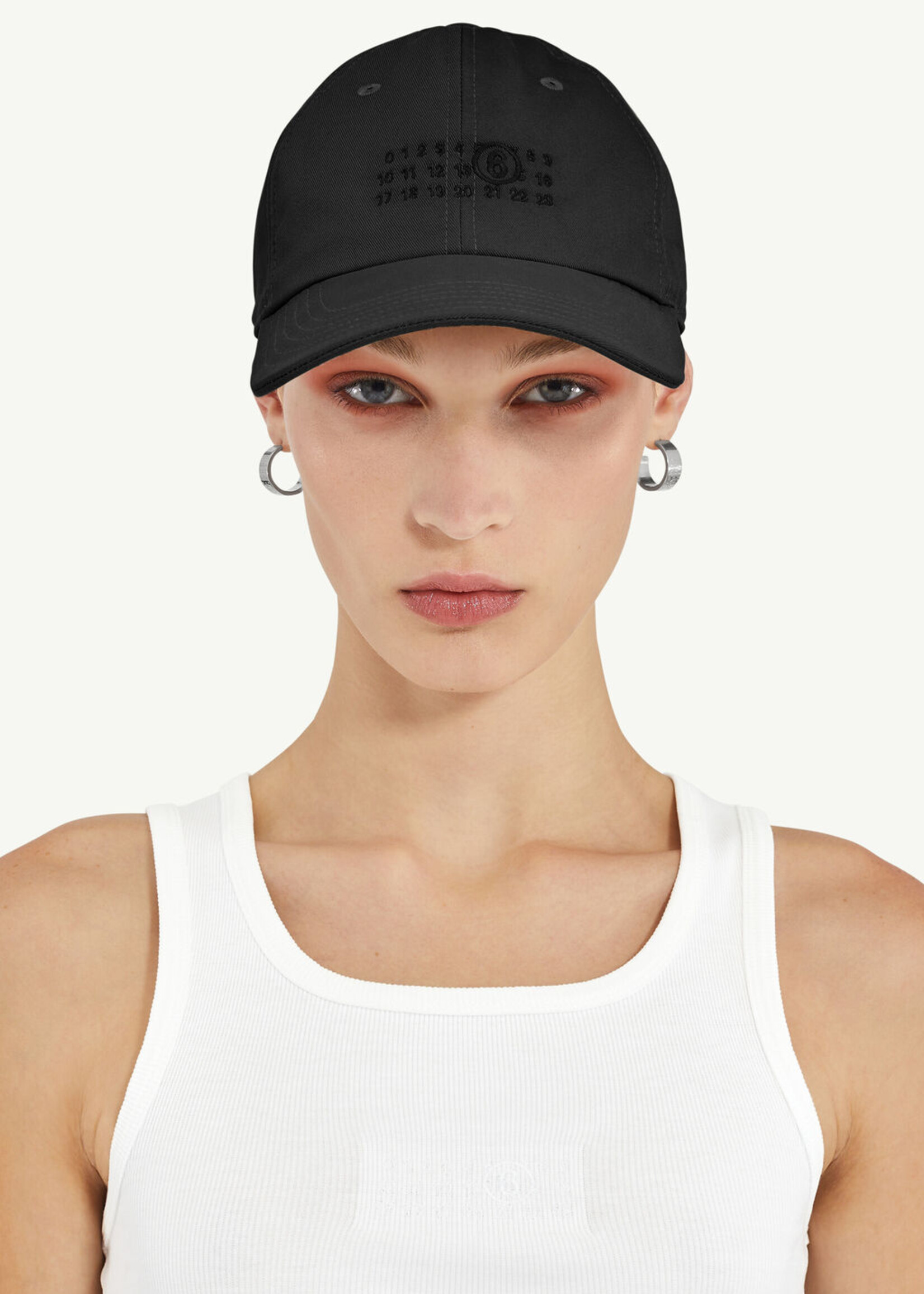 MM6 MAISON MARGIELA Numbers Logo Cap in Black