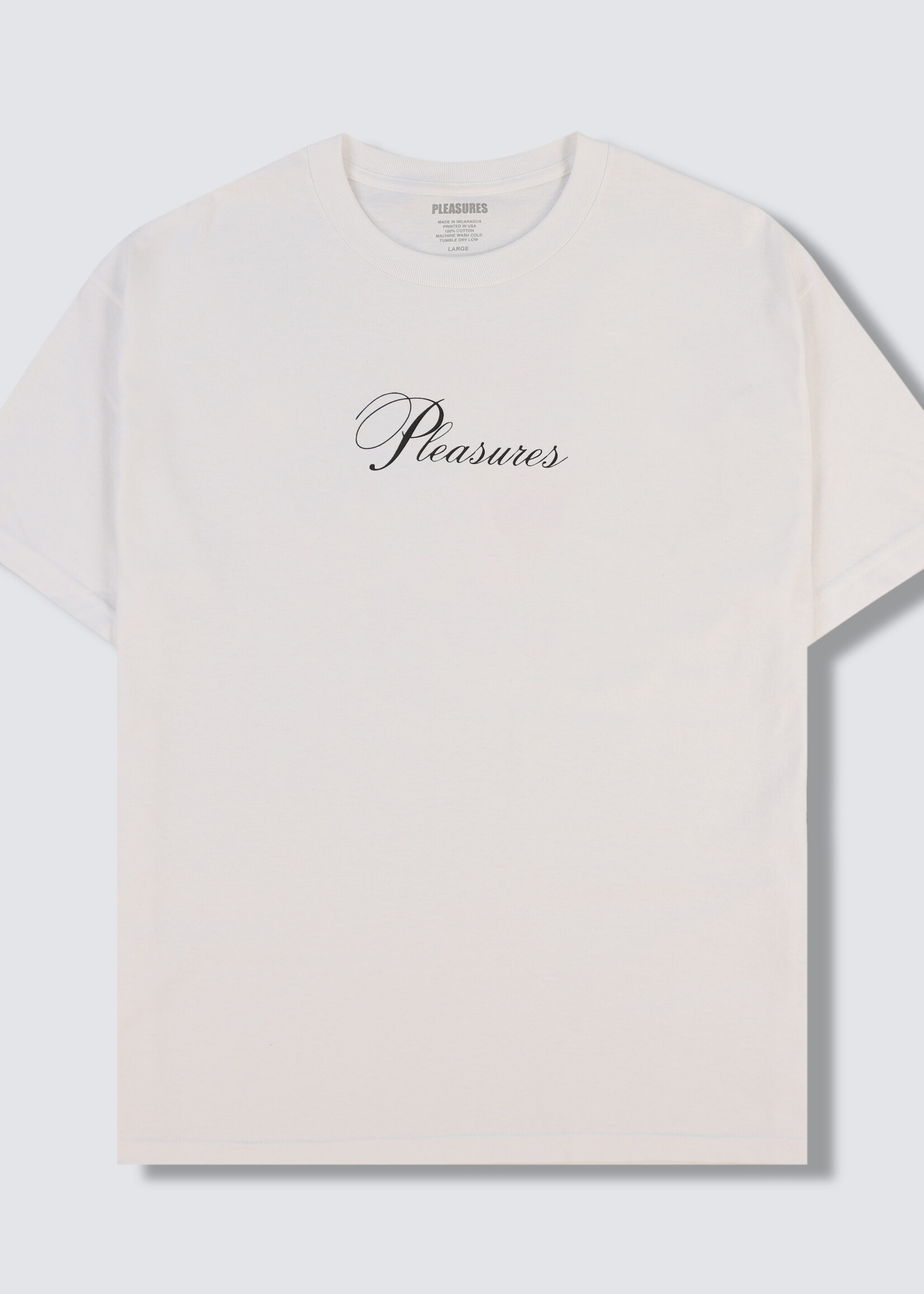 PLEASURES Stack Logo T-shirt in White