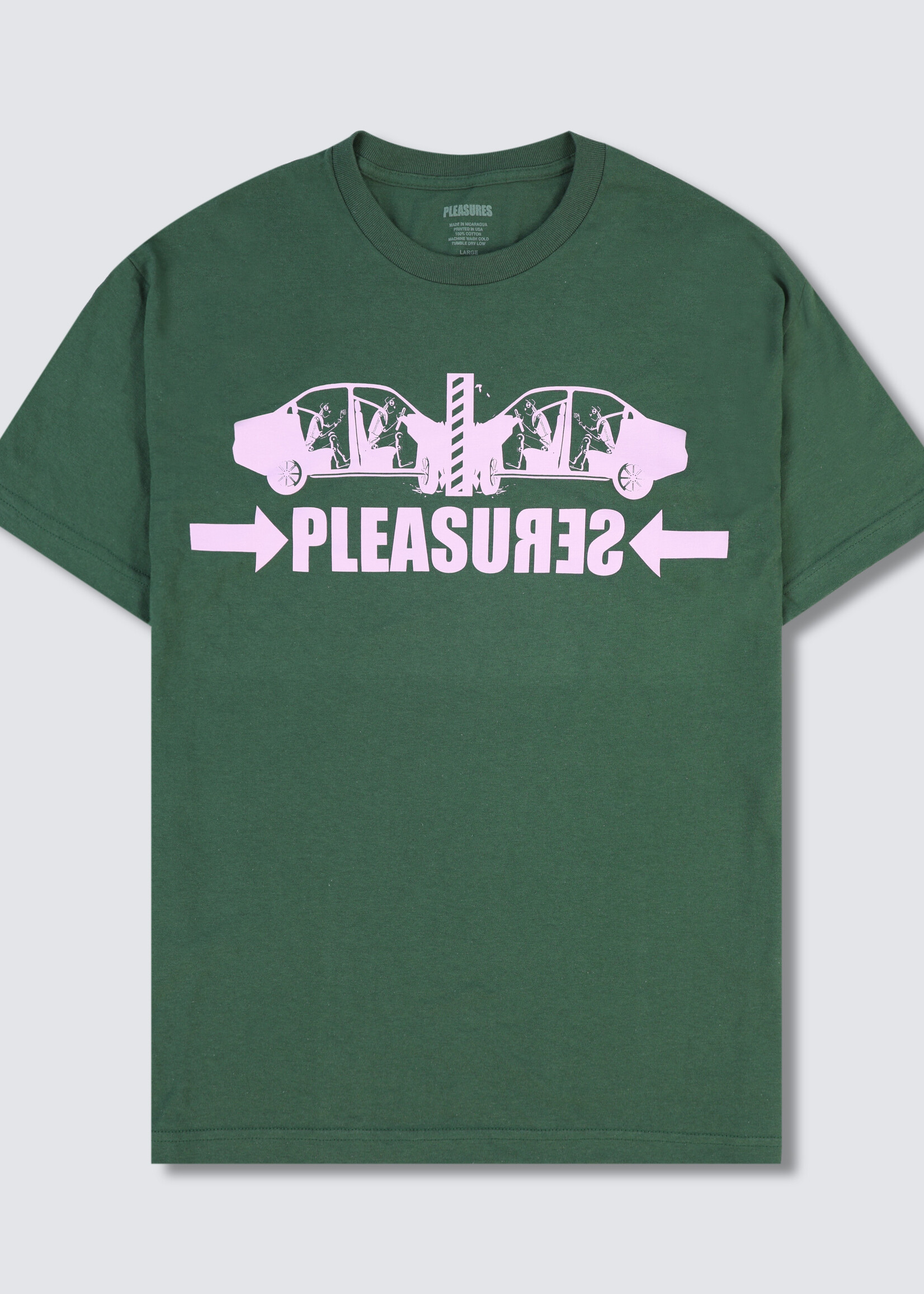 PLEASURES Crash T-shirt in Green