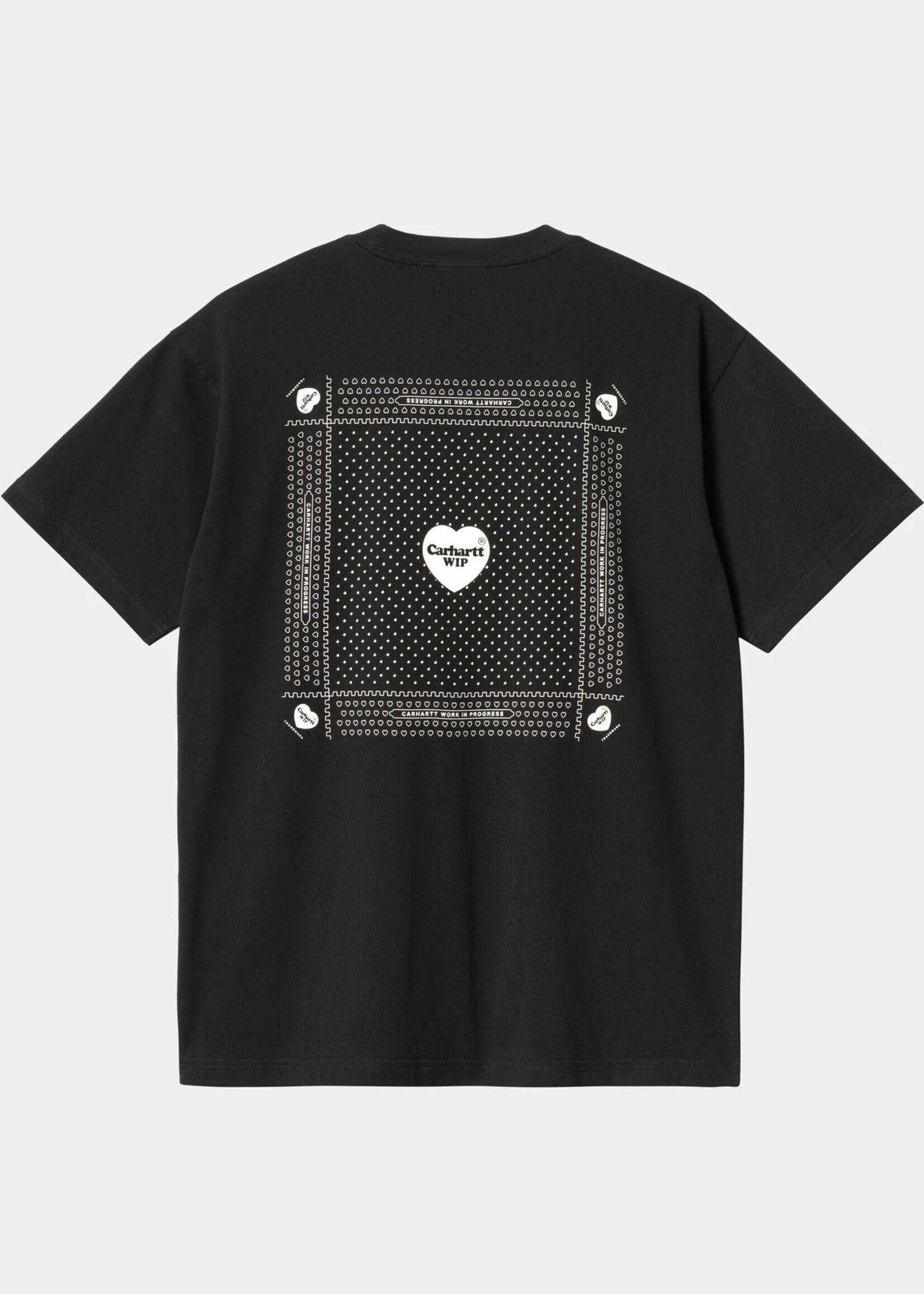 Carhartt Work In Progress Heart Bandana T-shirt in Black