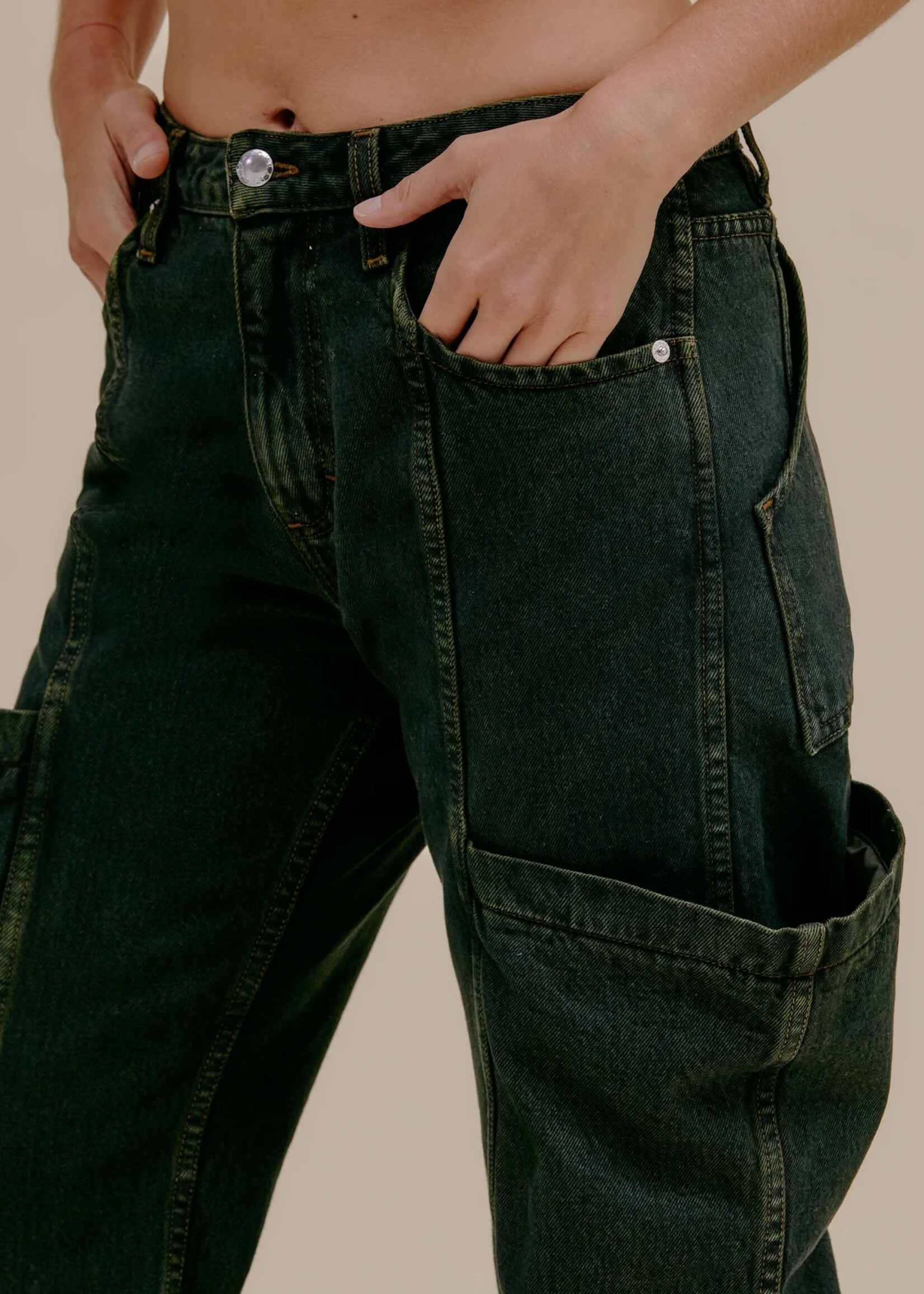 ECKHAUS LATTA Pocket Jean in Pine