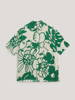 YMC Mitchum Shirt in Green Floral Print