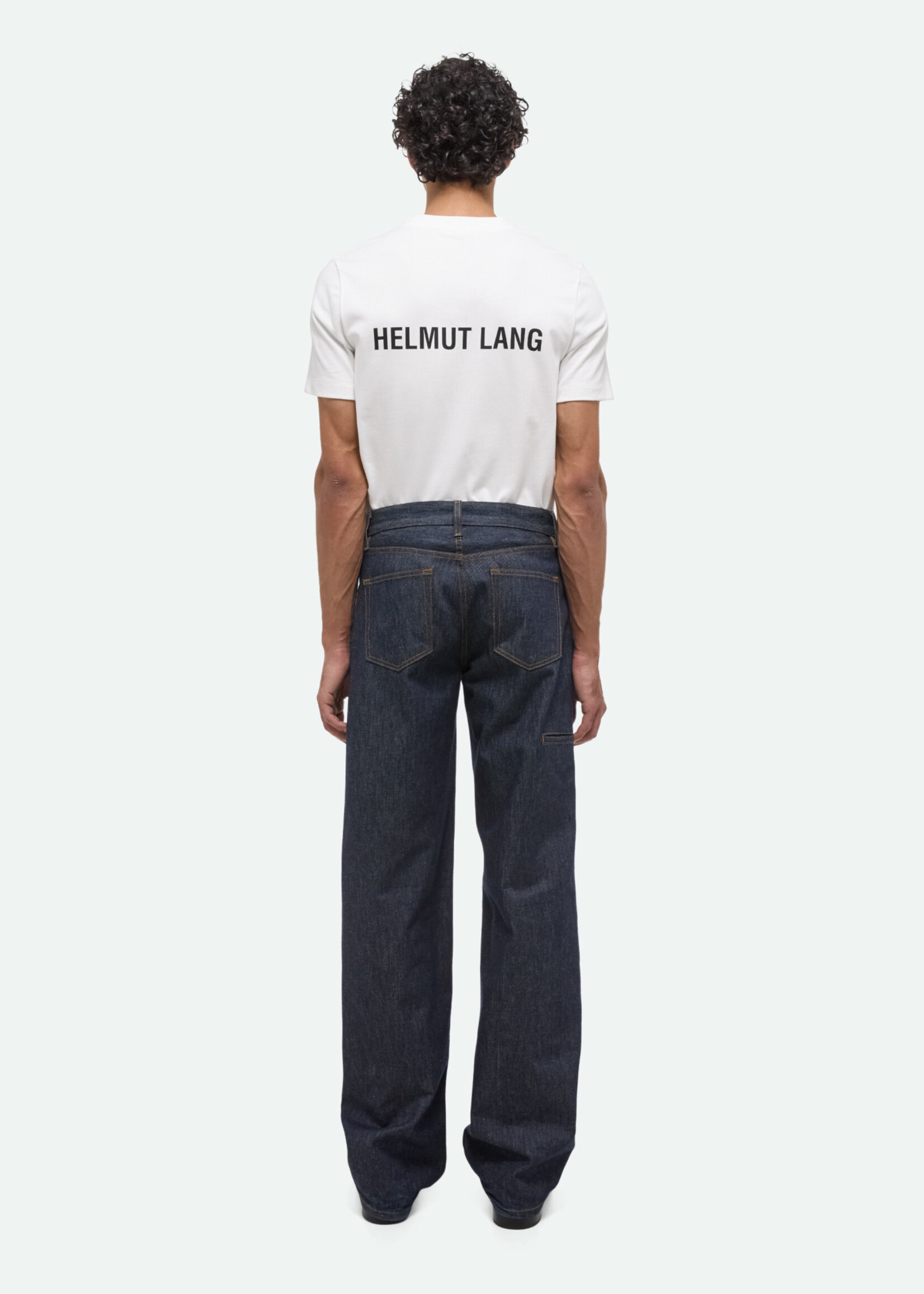 HELMUT LANG BY PETER DO Heavyweight Logo Tee in White