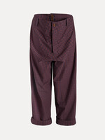 VIVIENNE WESTWOOD Double Waist Alien Trousers in Red Check