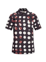 VIVIENNE WESTWOOD Short Sleeve Button Up Shirt in Dots & Orbs Print