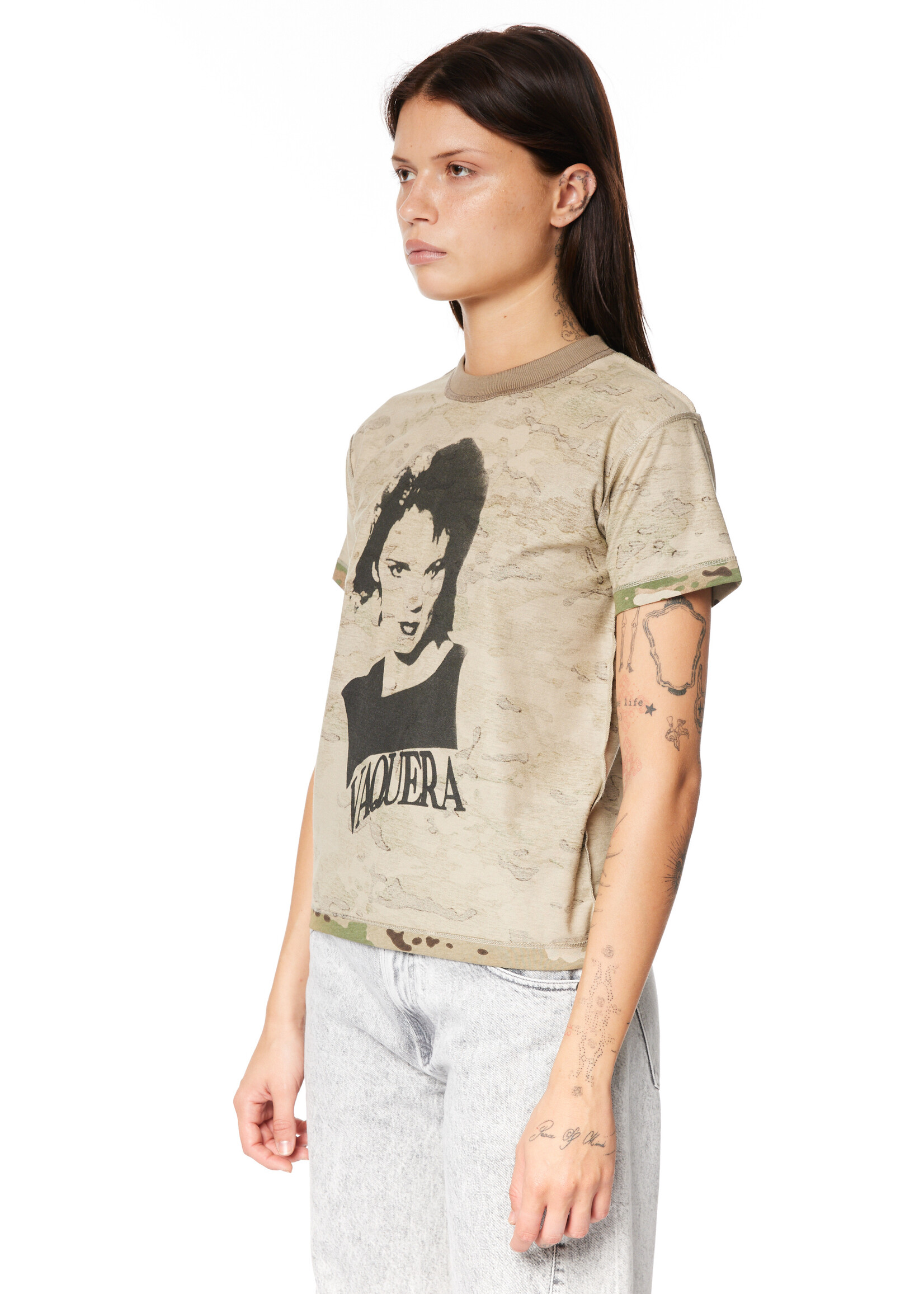 VAQUERA Inside Out Tee in Camo