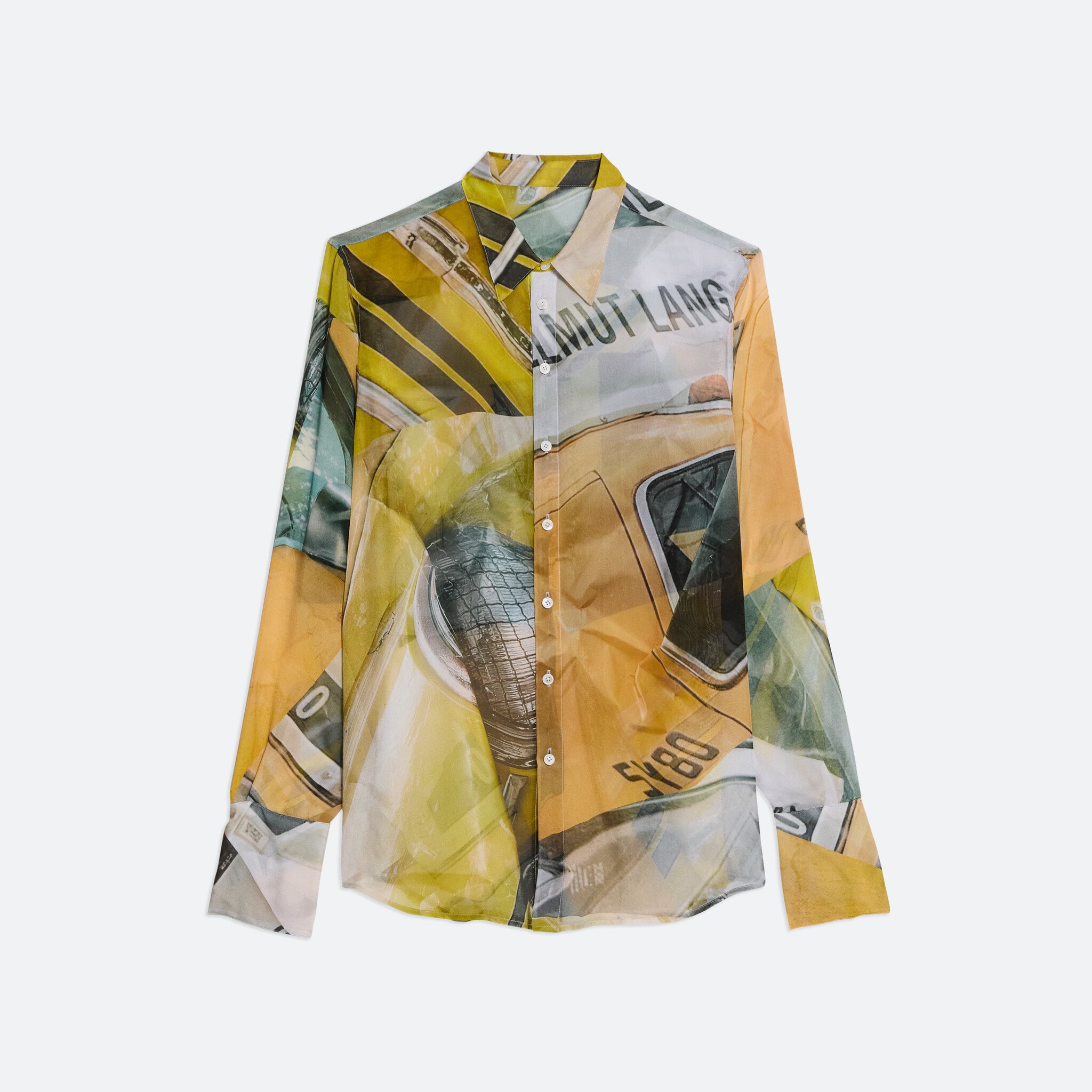 Helmut Lang Relaxed Shirt Taxi Print