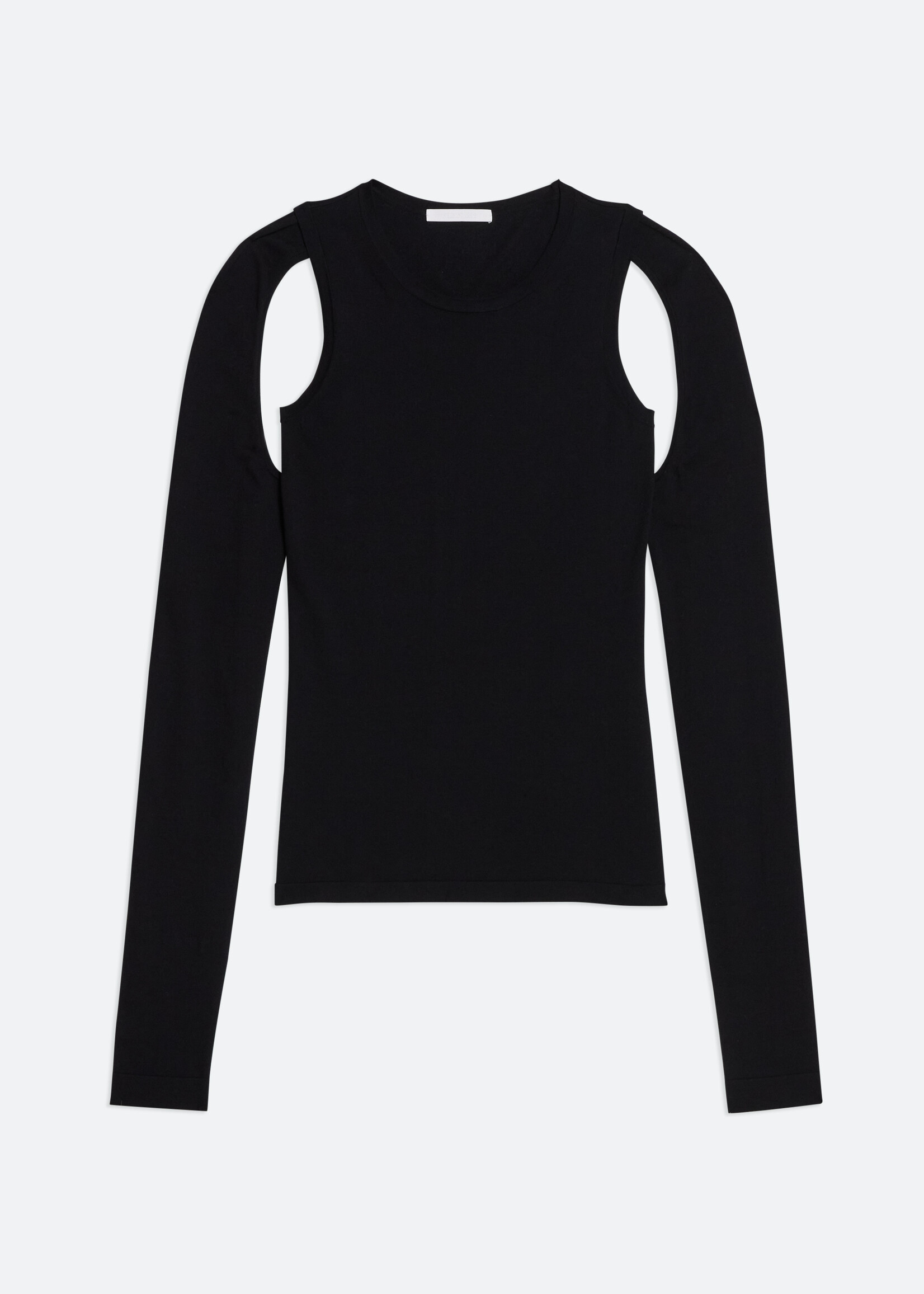 HELMUT LANG BY PETER DO Women's Cut Out Lightweight Sweater in Black