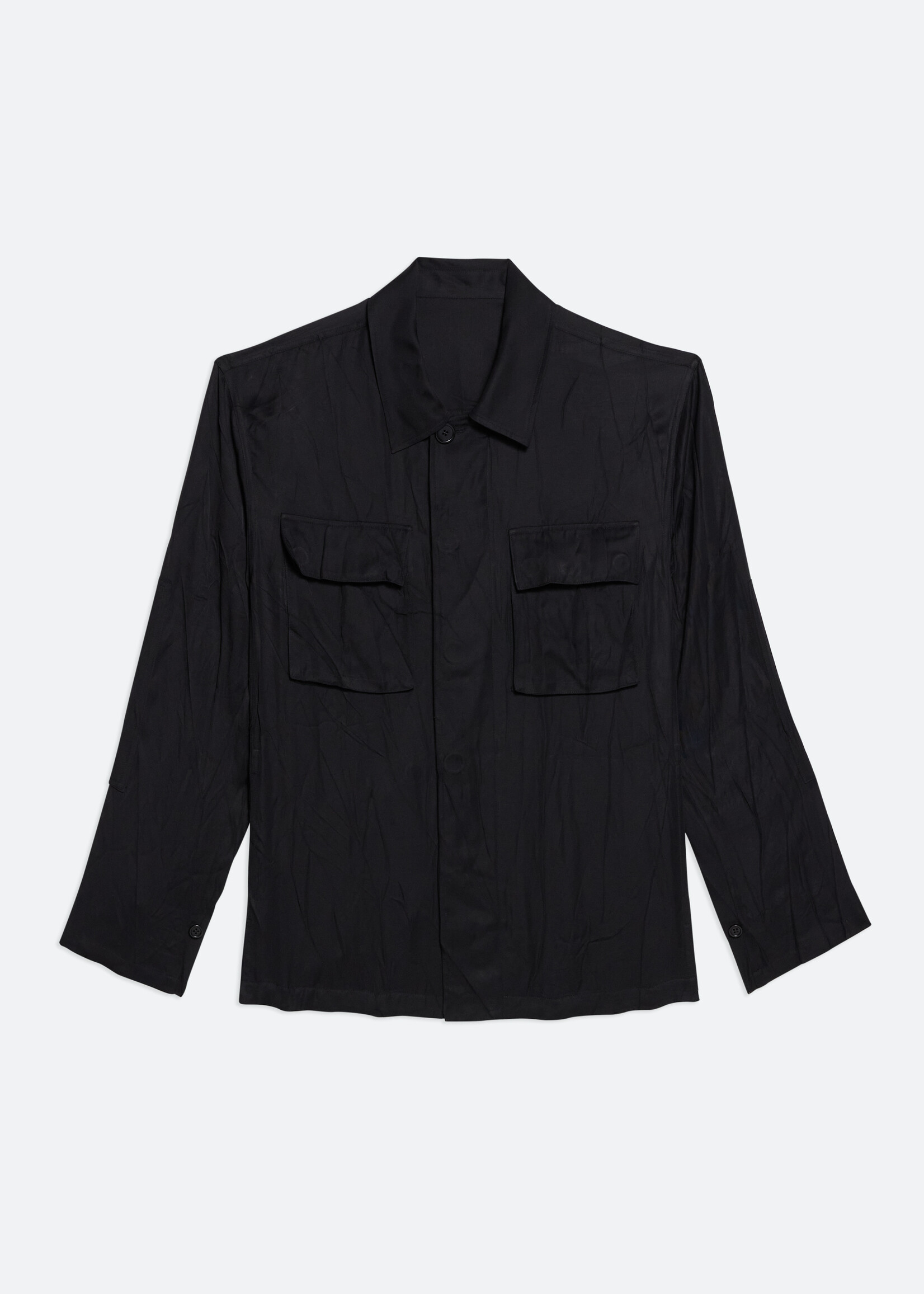HELMUT LANG BY PETER DO Crushed Utility Jacket in Black