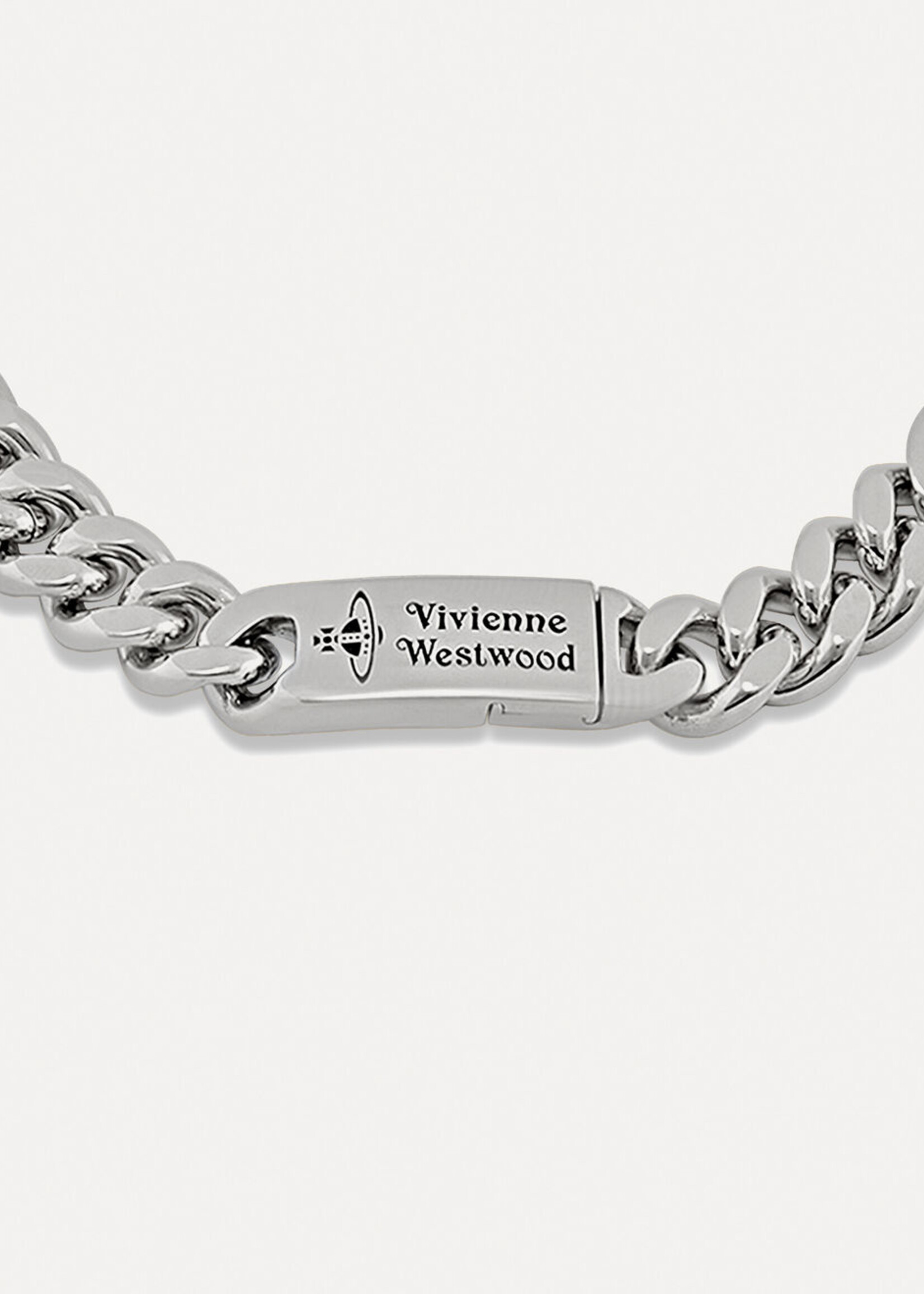 VIVIENNE WESTWOOD Elettra Chain and Stud Choker in Silver