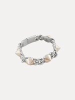 VIVIENNE WESTWOOD Elettra Chain and Stud Bracelet in Silver