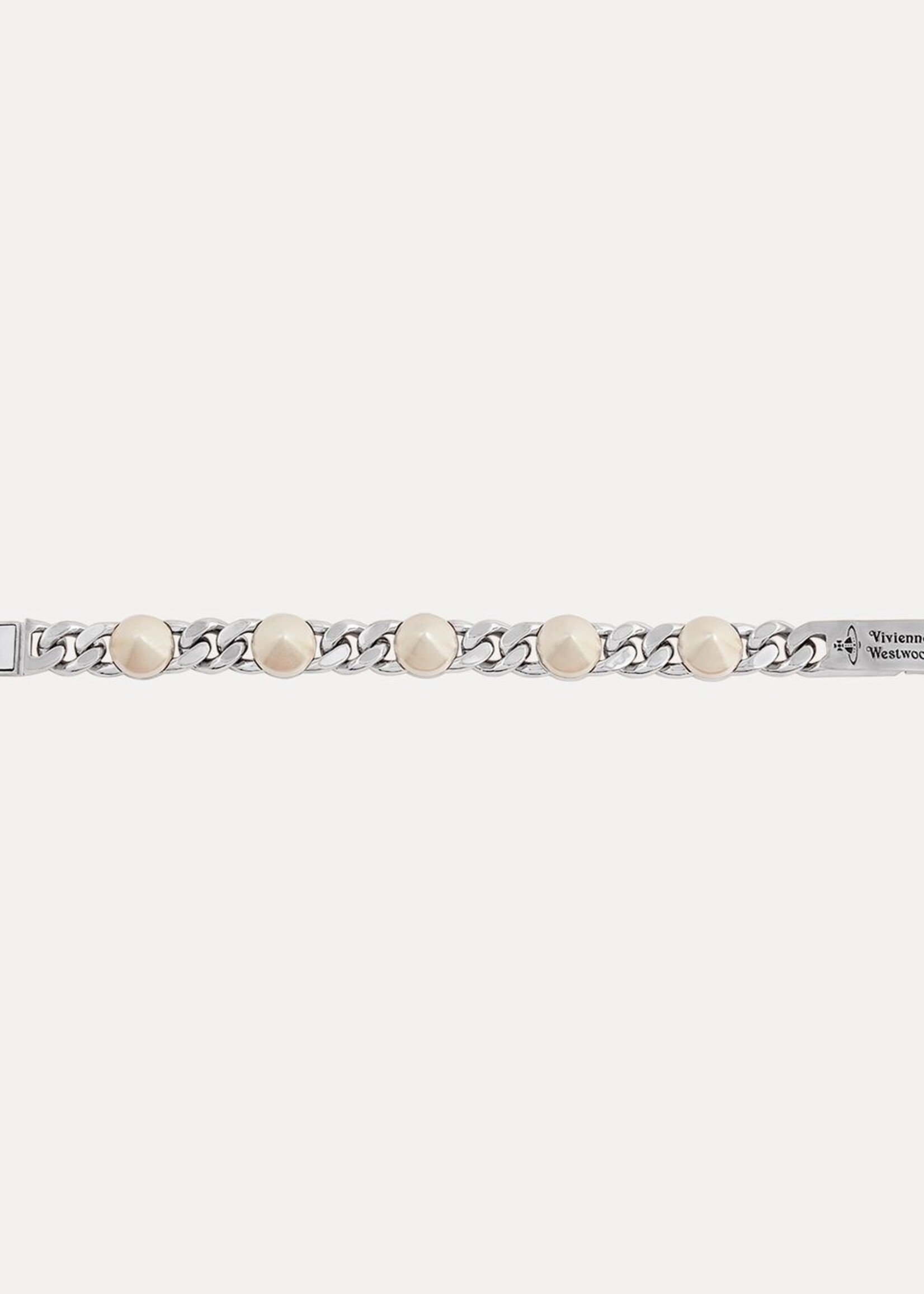 VIVIENNE WESTWOOD Elettra Chain and Stud Bracelet in Silver