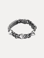 VIVIENNE WESTWOOD Men's Elettra Chain and Stud Bracelet in Gunmetal