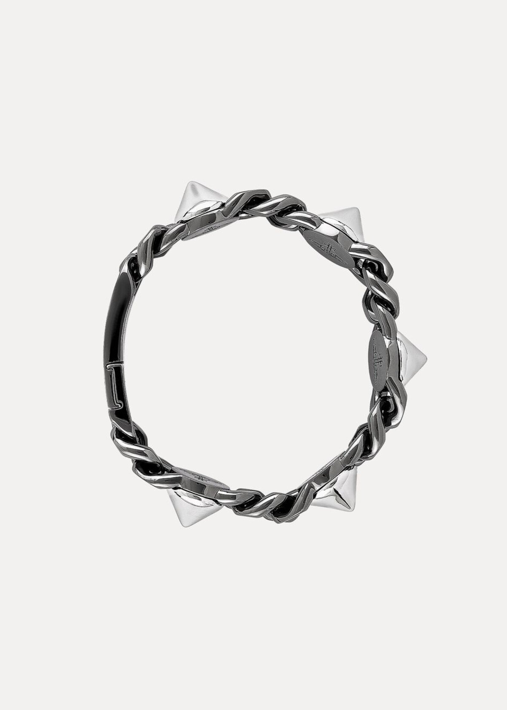 VIVIENNE WESTWOOD Men's Elettra Chain and Stud Bracelet in Gunmetal