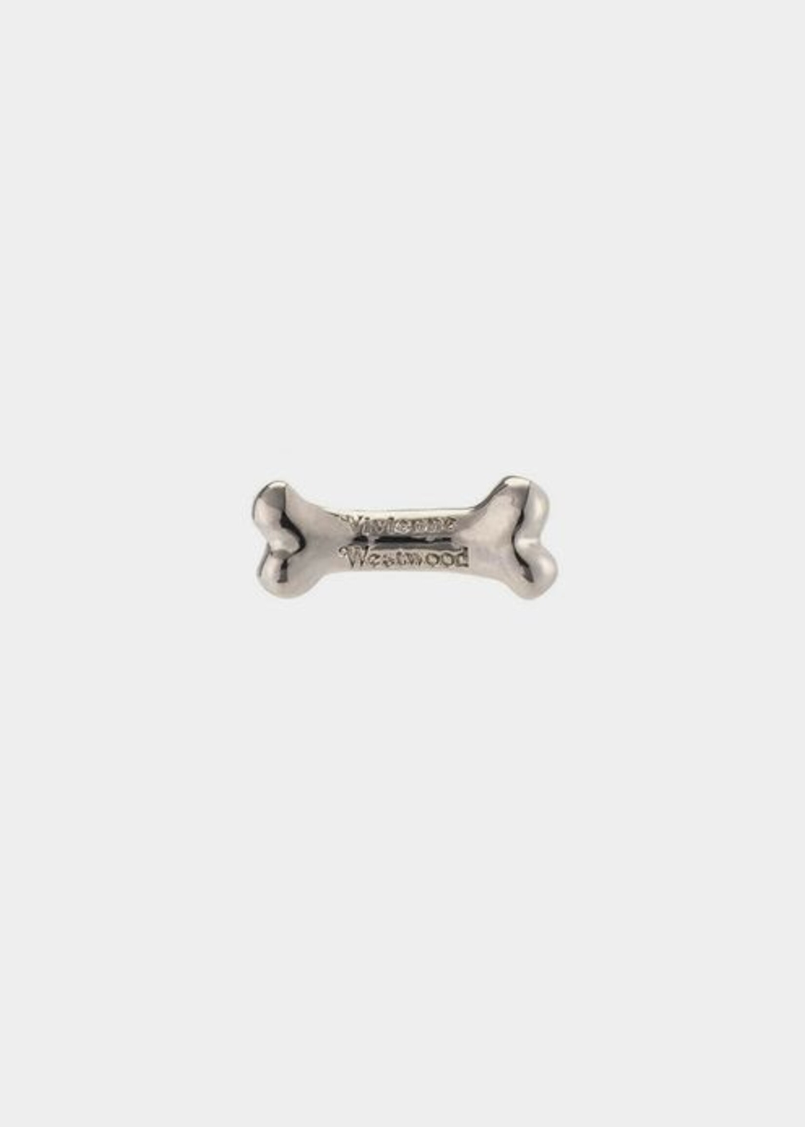 VIVIENNE WESTWOOD Bone Single Earring with Logo  in Silver