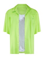 MARTINE ROSE Camisole Button up Shirt in Lime