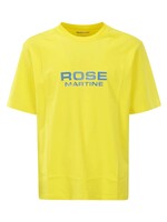 MARTINE ROSE Classic Logo T-shirt in Acid Yellow