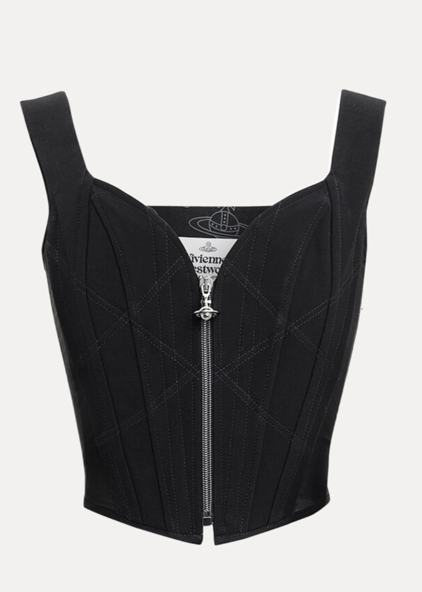 VIVIENNE WESTWOOD Classic Corset with Zip Front in Black