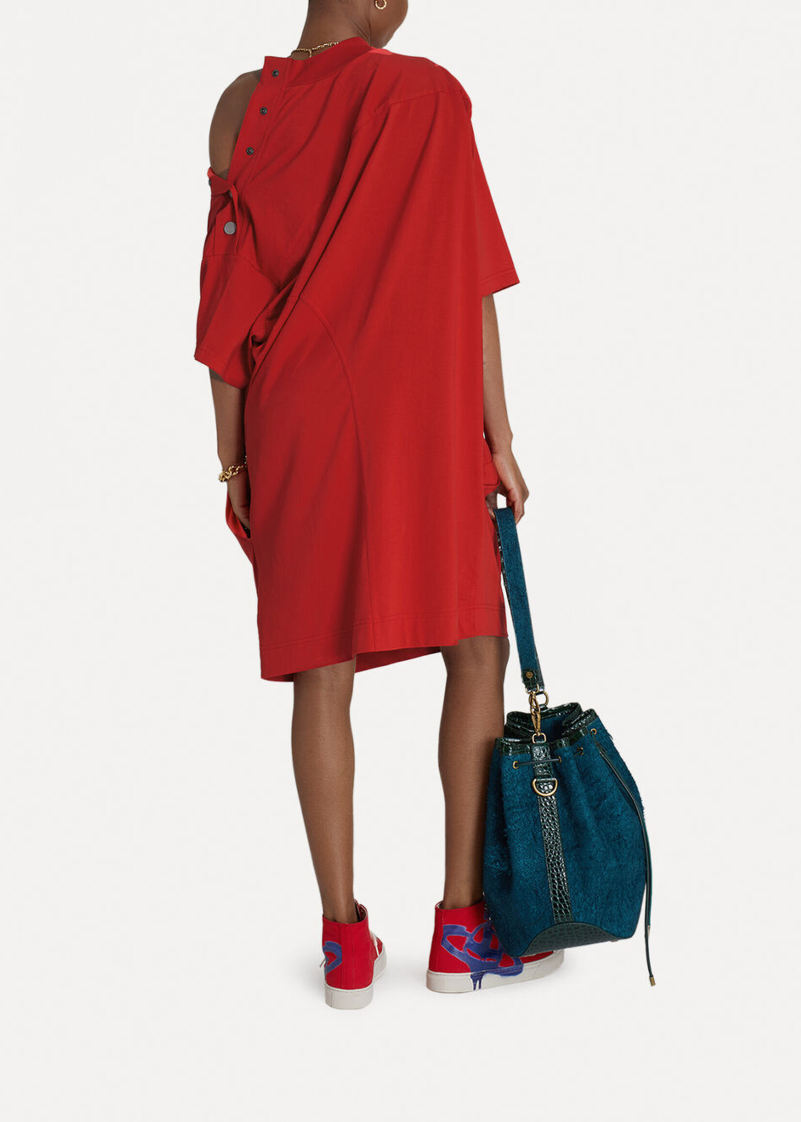 VIVIENNE WESTWOOD Cathedral T-shirt Dress in Red