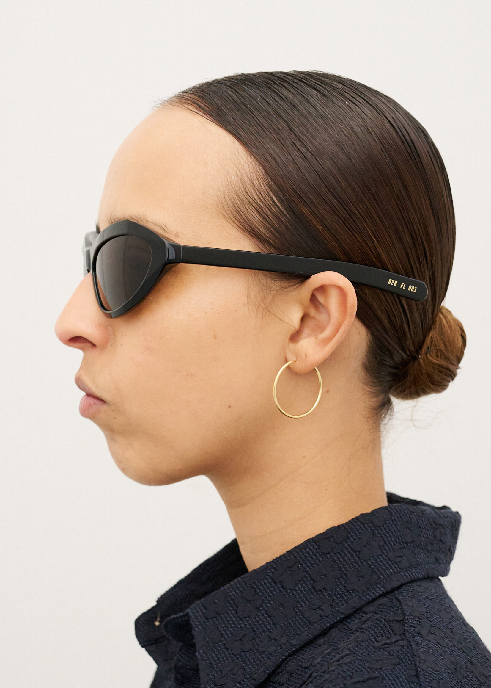 FLATLIST AKIWA Sunglasses in Solid Black with Solid Black Lens