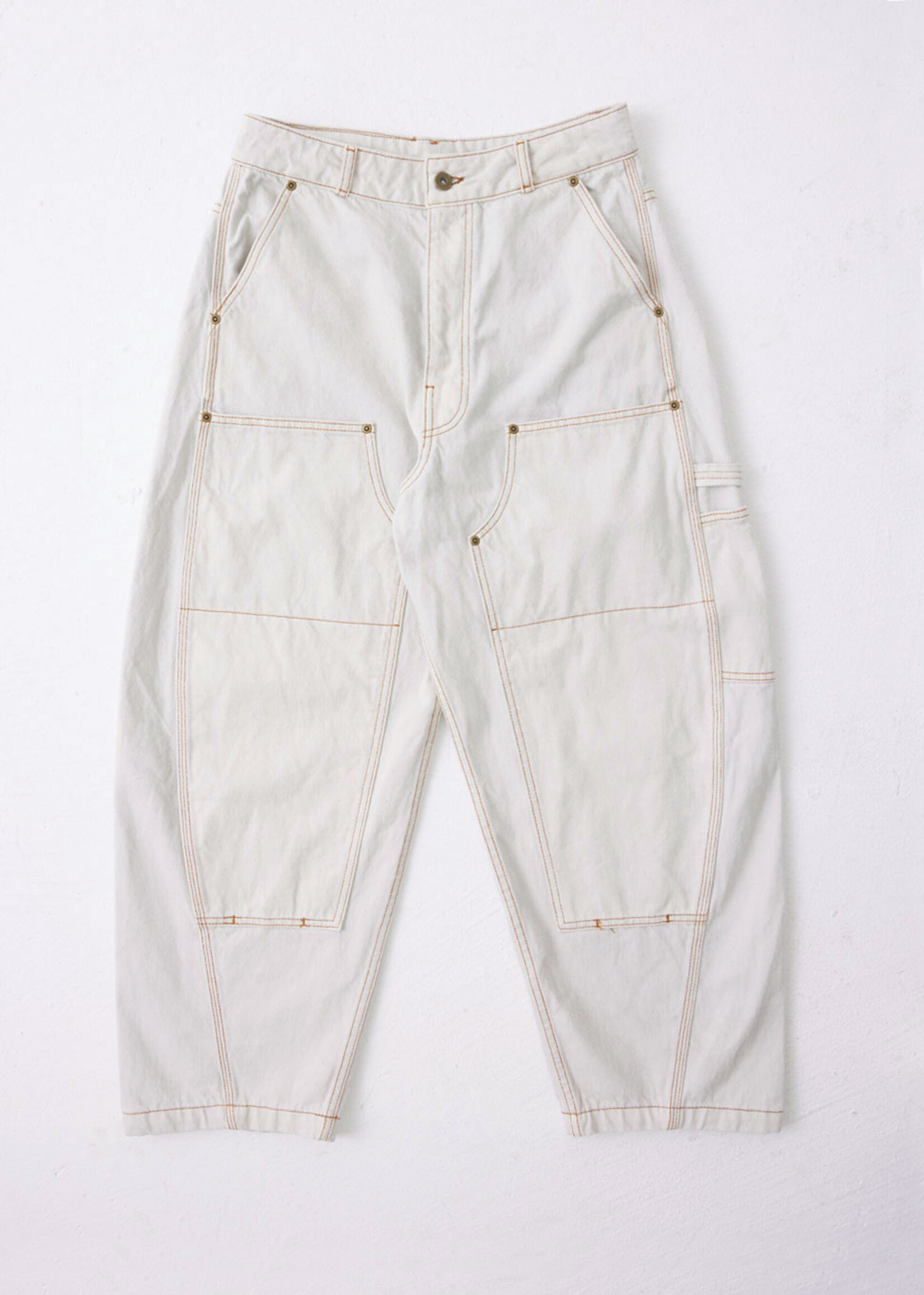 SEBASTIEN AMI Warped Carpenter Jeans in Natural
