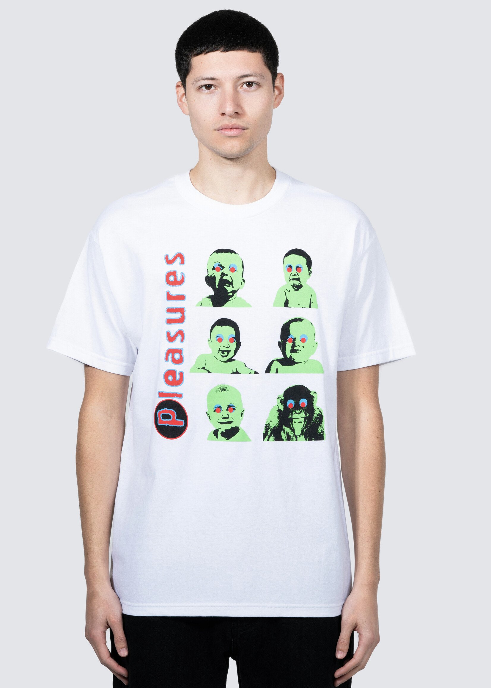 PLEASURES Head T-shirt in White