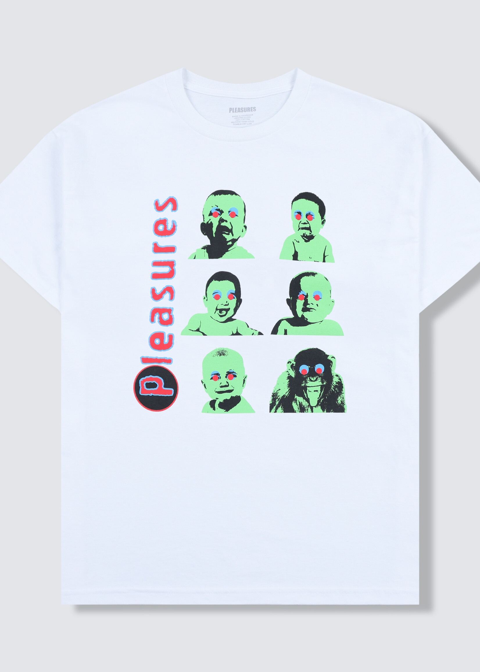 PLEASURES Head T-shirt in White