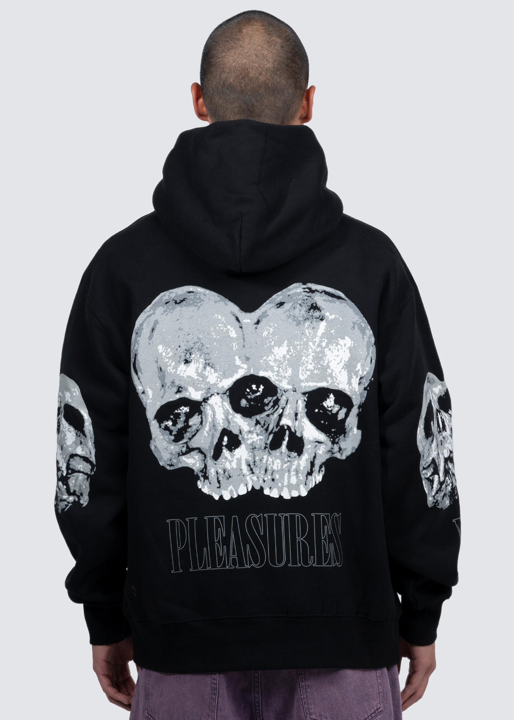 Black hoodie with skull new arrivals