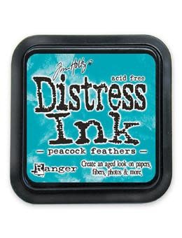 RANGER TIM HOLTZ DISTRESS INK PAD PEACOCK FEATHERS