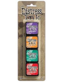 RANGER TIM HOLTZ DISTRESS MINI INK PAD KIT #15 4PK
