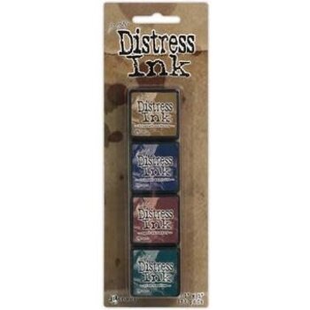 RANGER TIM HOLTZ DISTRESS MINI INK PAD KIT #12 4PK