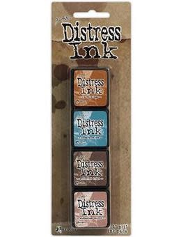 RANGER TIM HOLTZ DISTRESS MINI INK PAD KIT #6 4PK