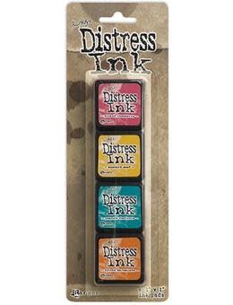 RANGER TIM HOLTZ DISTRESS MINI INK PAD KIT #1 4PK