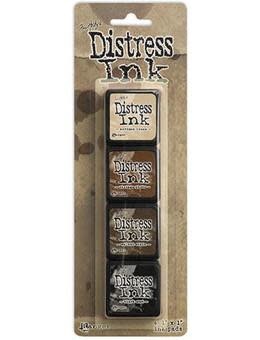 RANGER TIM HOLTZ DISTRESS MINI INK PAD KIT #3 4PK