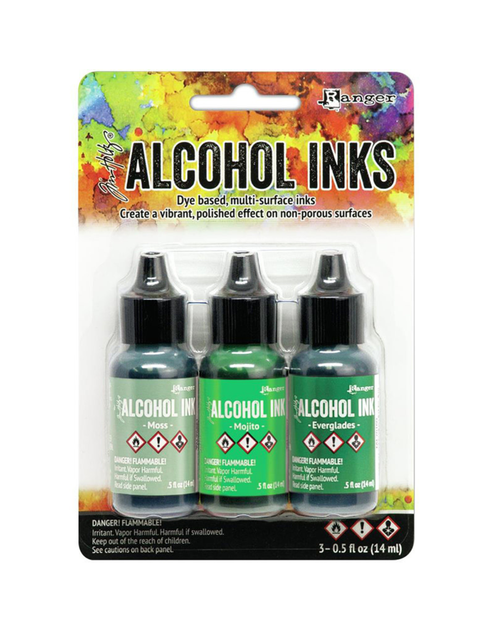 RANGER RANGER ALCOHOL INK MINT/GREEN 3PK