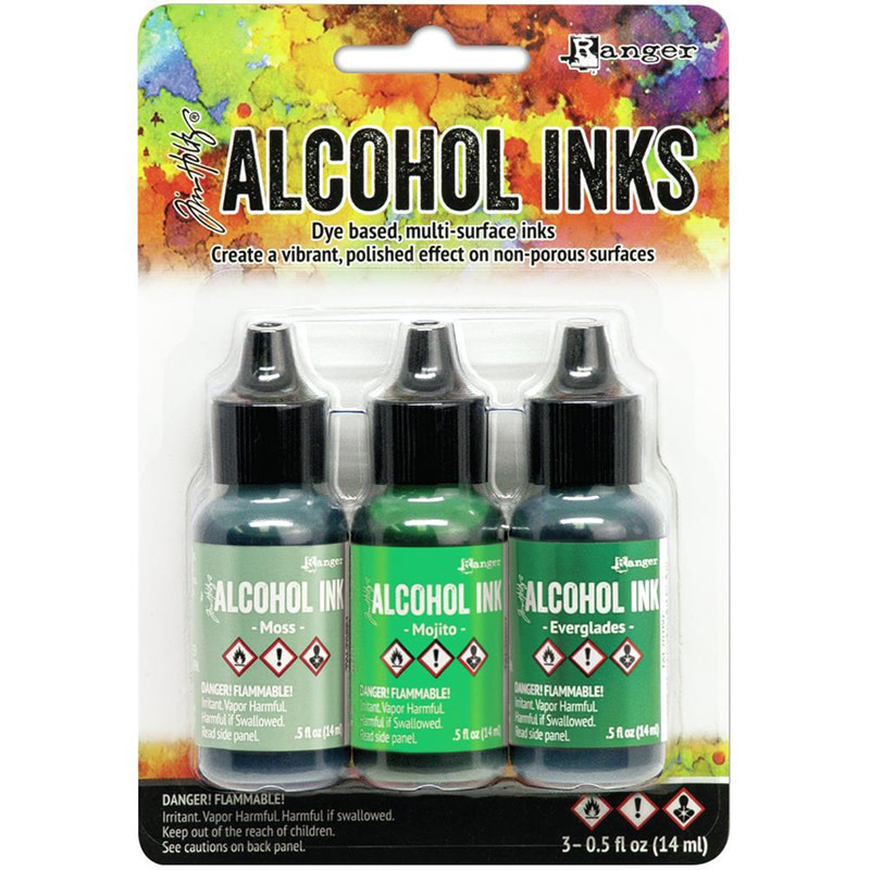 RANGER RANGER ALCOHOL INK MINT/GREEN 3PK