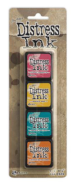 RANGER TIM HOLTZ DISTRESS MINI INK PAD KIT #1 4PK