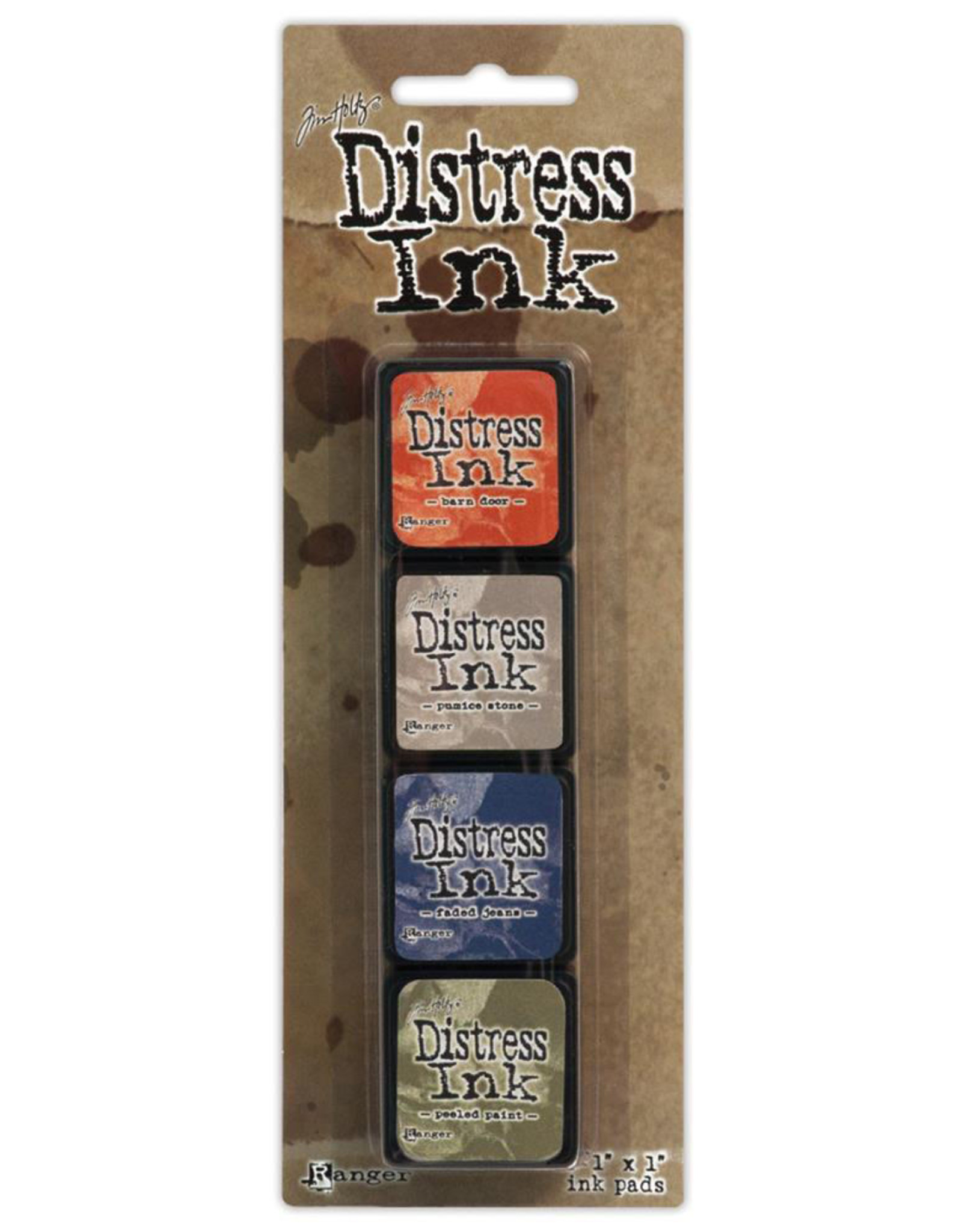 RANGER TIM HOLTZ DISTRESS MINI INK PAD KIT #5 4PK