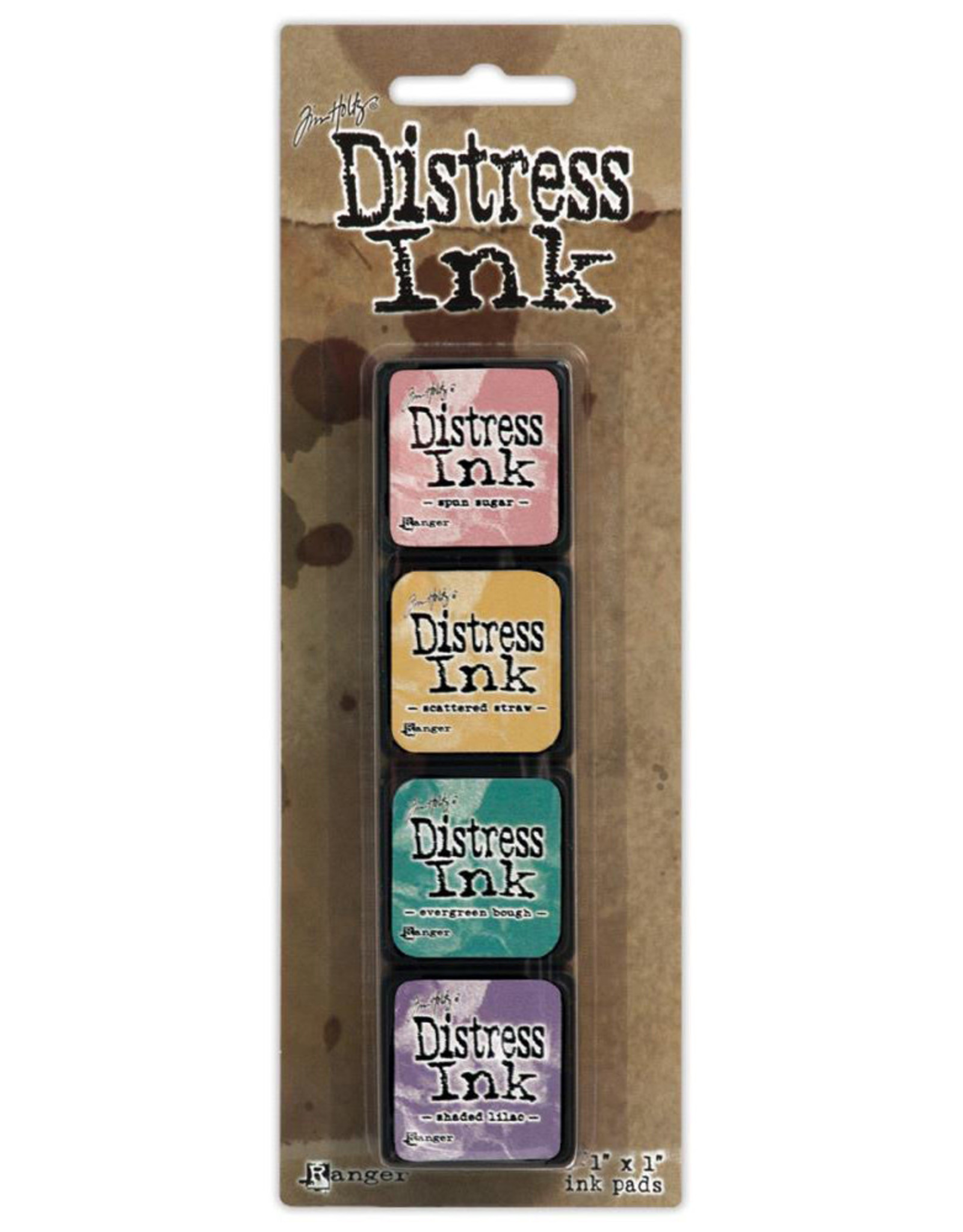 RANGER TIM HOLTZ DISTRESS MINI INK PAD KIT #4 4PK