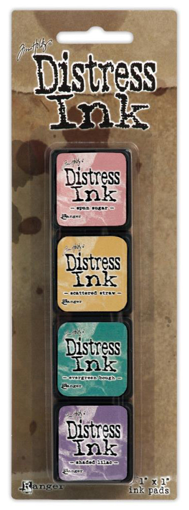 RANGER TIM HOLTZ DISTRESS MINI INK PAD KIT #4 4PK