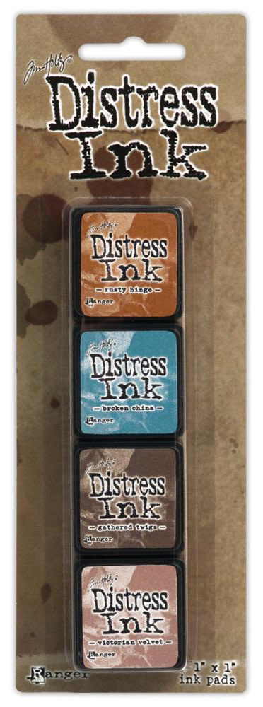 RANGER TIM HOLTZ DISTRESS MINI INK PAD KIT #6 4PK
