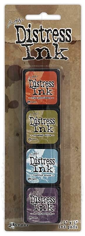 RANGER TIM HOLTZ DISTRESS MINI INK PAD KIT #8 4PK