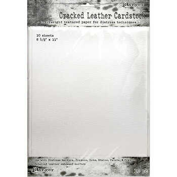 RANGER RANGER TIM HOLTZ DISTRESS CRACKED LEATHER CARDSTOCK 8.5''X11'' 10PK