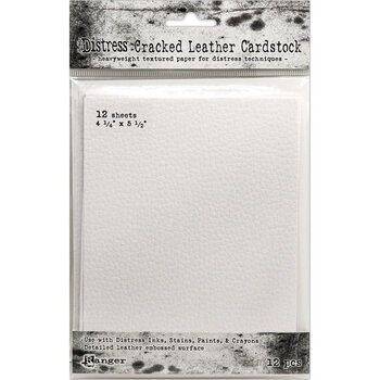 RANGER RANGER TIM HOLTZ DISTRESS CRACKED LEATHER CARDSTOCK 4.25''X5.5'' 12PK