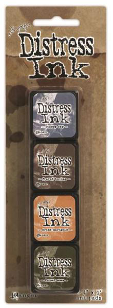 RANGER TIM HOLTZ DISTRESS MINI INK PAD KIT #9 4PK
